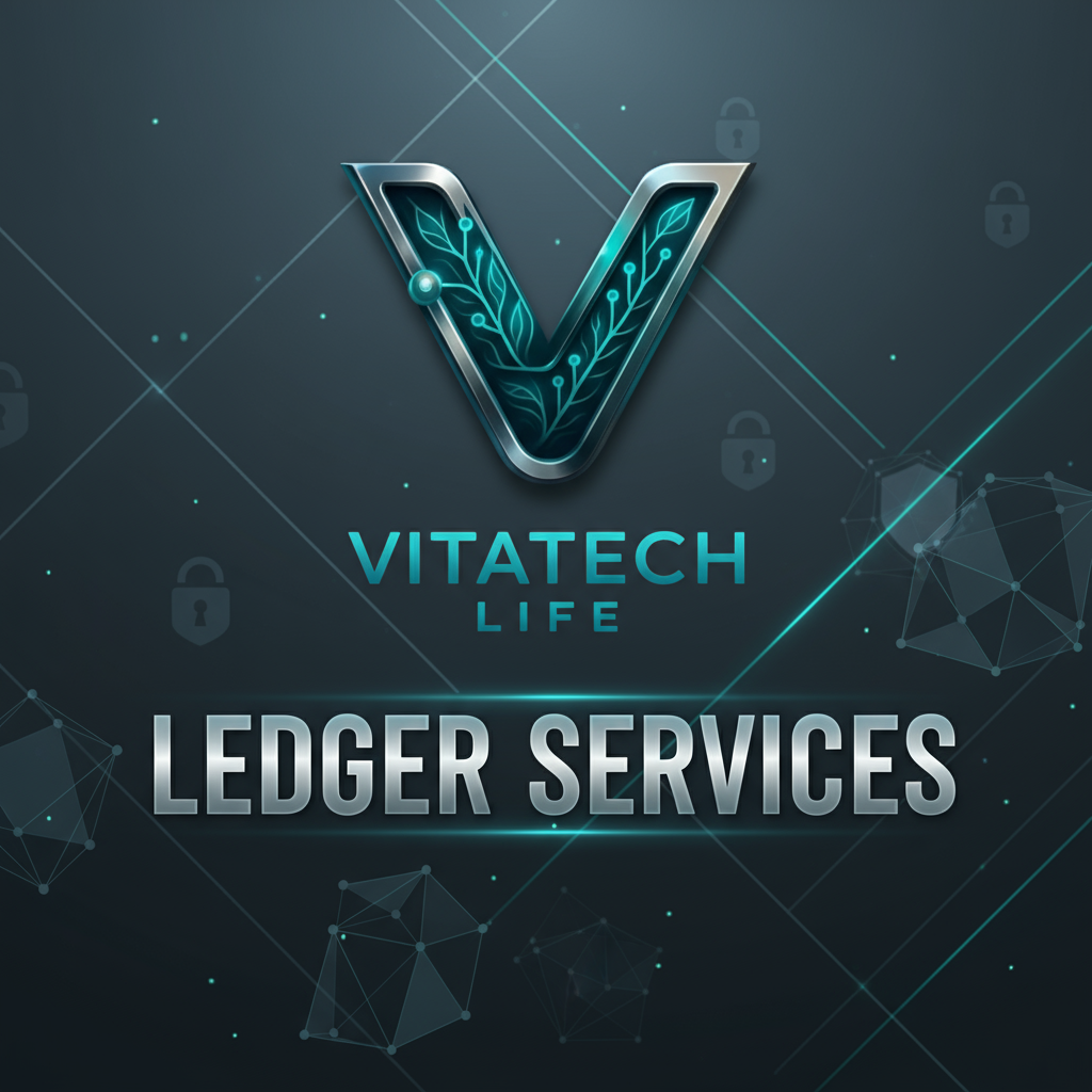 “LEDGER SERVICES”، سبکی رسمی و مدرن برای القای حس راهکارهای حرفهای و امن.